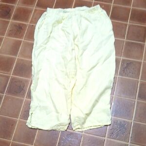 Flax Linen Pull On Capri pants